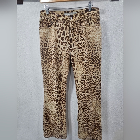 Jones New York women's leopard print jeans 8 - Picture 1 of 5